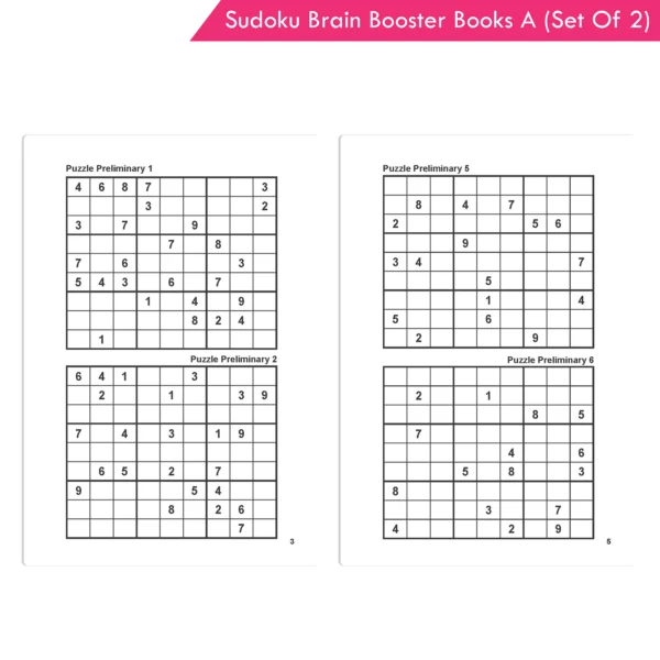 Jolly Kids Sudoku Brain Booster Books Set A (Set of 2) - (Orange Book, and Purple Book) - Image 3