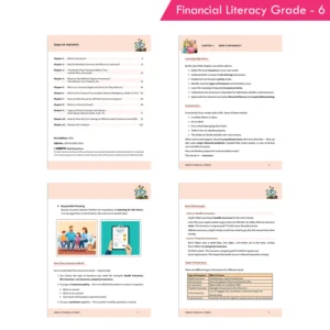 Financial Literacy Grade 6 curriculum-aligned financial education book