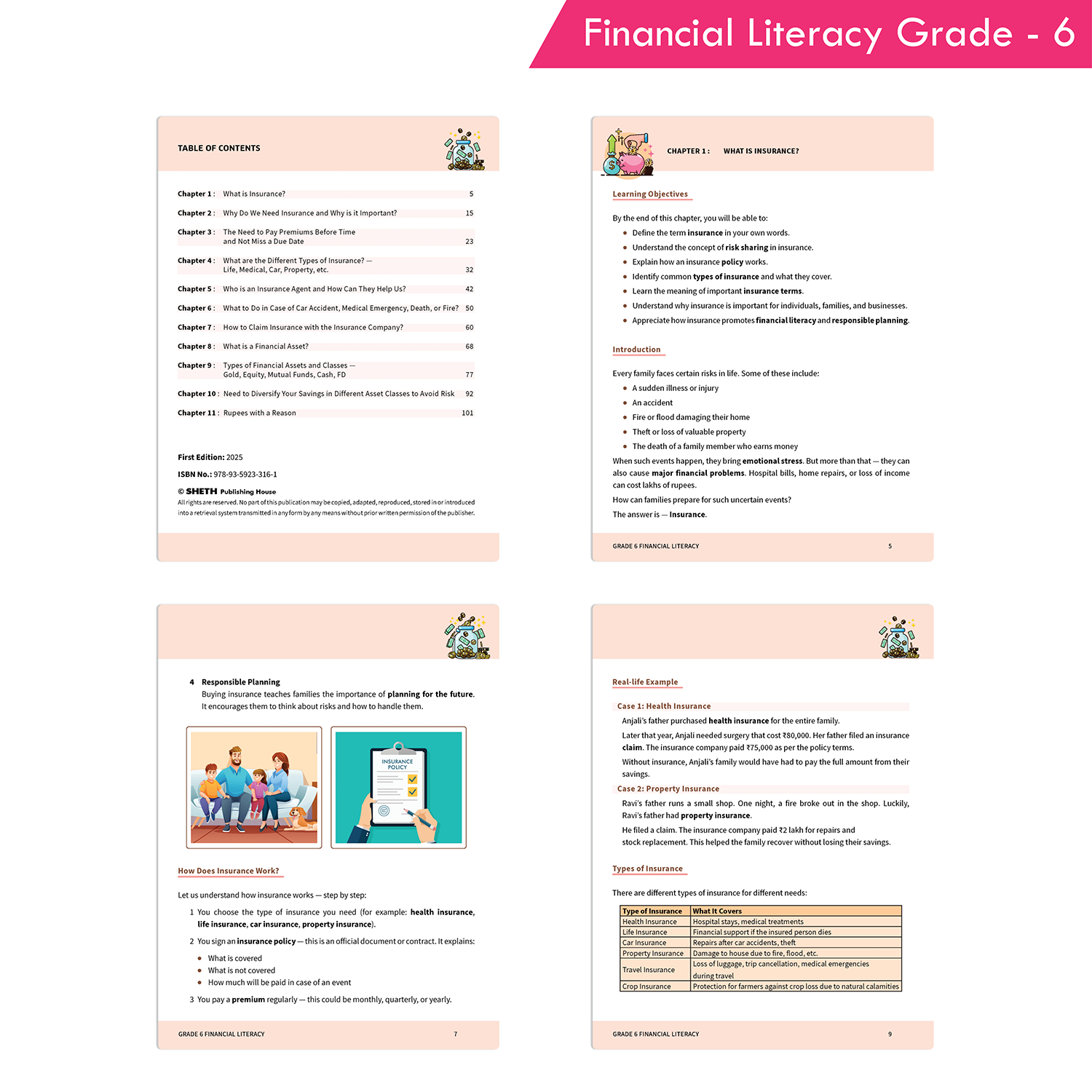 Financial Literacy Grade 6 curriculum-aligned financial education book