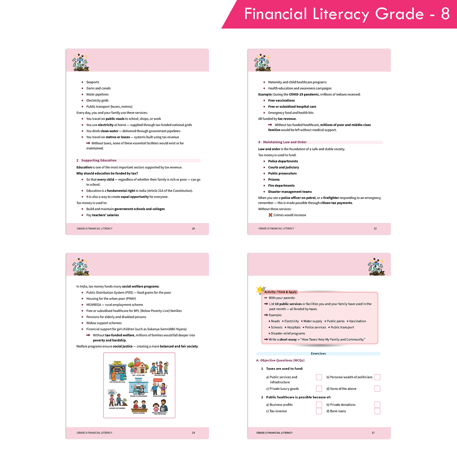 Financial Literacy Book Grade 8 | Practical Money Education with Tax, Budget and Economic Awareness - Image 4