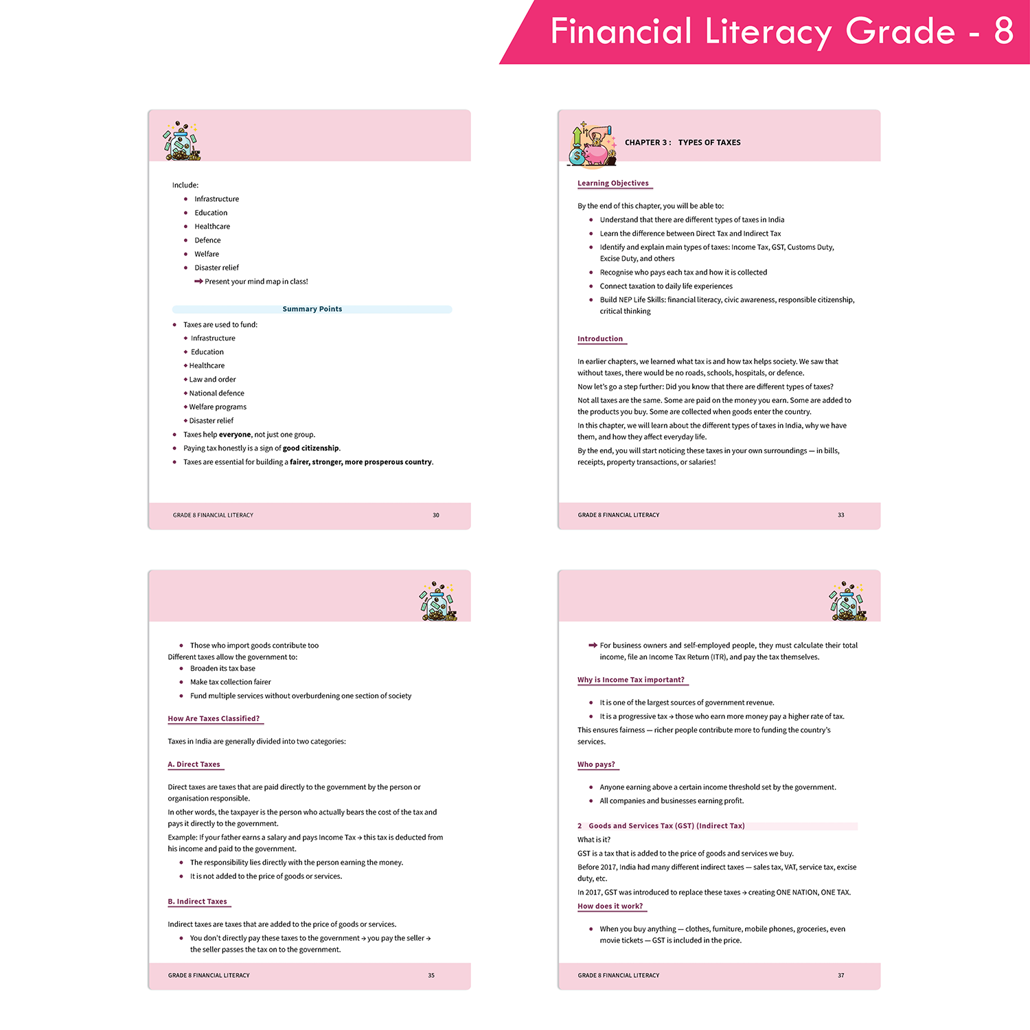 Financial Literacy Book Grade 8 | Practical Money Education with Tax, Budget and Economic Awareness - Image 5