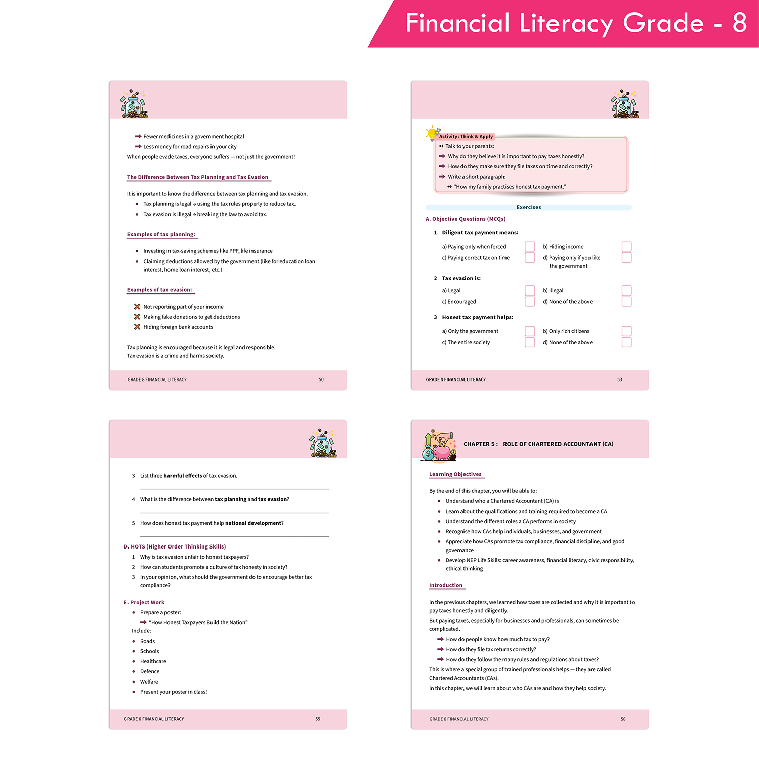 Financial Literacy Book Grade 8 | Practical Money Education with Tax, Budget and Economic Awareness - Image 7