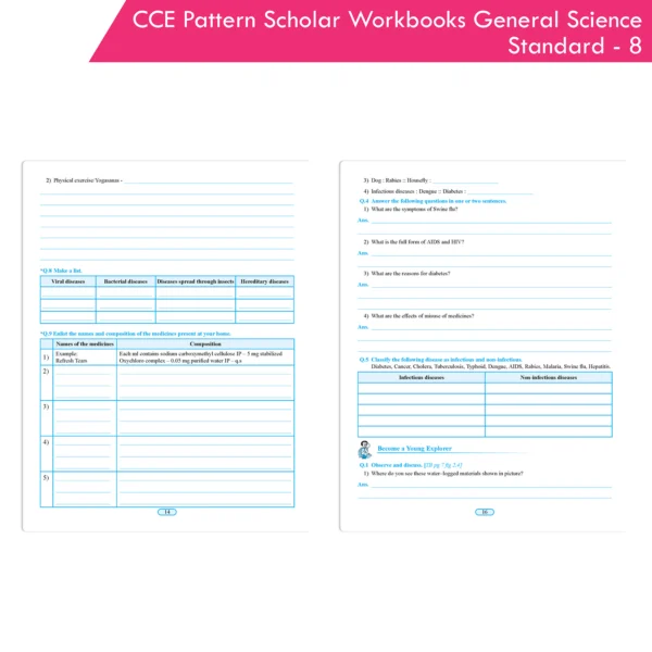 CCE Pattern Scholar Workbooks General Science Standard 8 - Your One ...