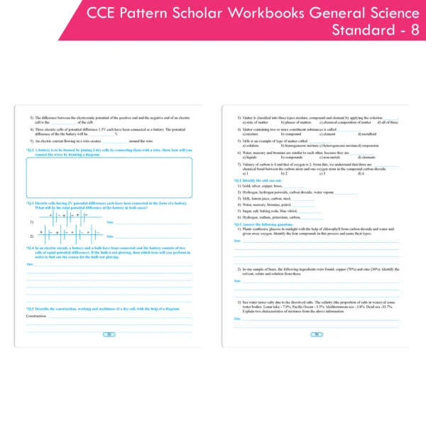 CCE Pattern Scholar Workbooks General Science Standard 8 - Your One ...
