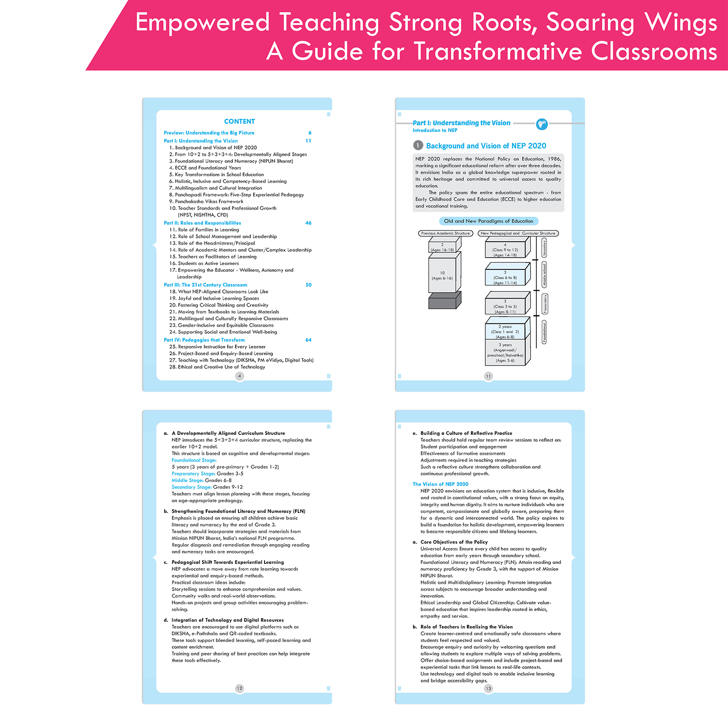 Empowered Teaching Strong Roots, Soaring Wings A Guid for Transformative Classrooms (NEP 2020) - Image 2