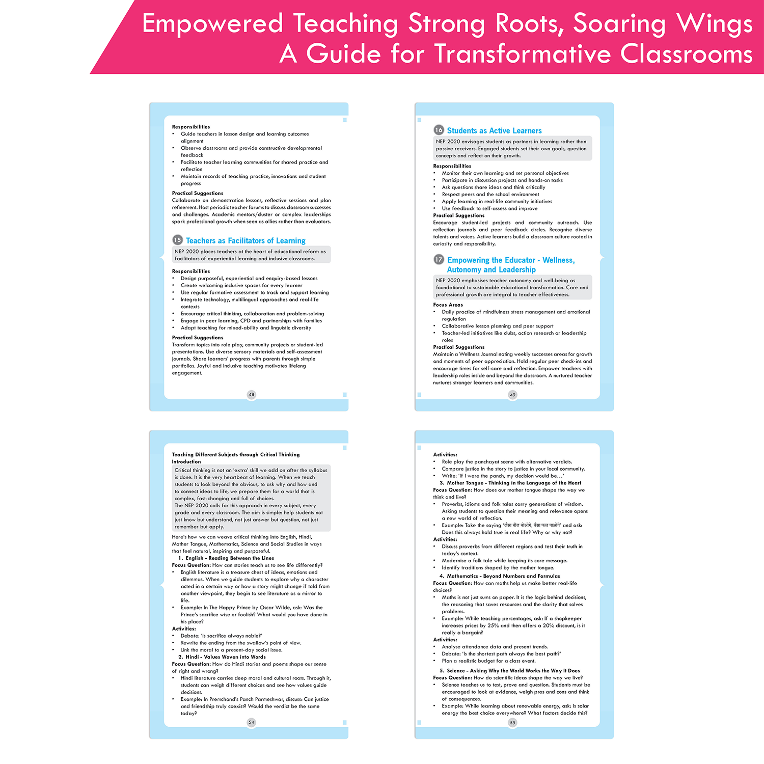 Empowered Teaching Strong Roots, Soaring Wings A Guid for Transformative Classrooms (NEP 2020) - Image 6
