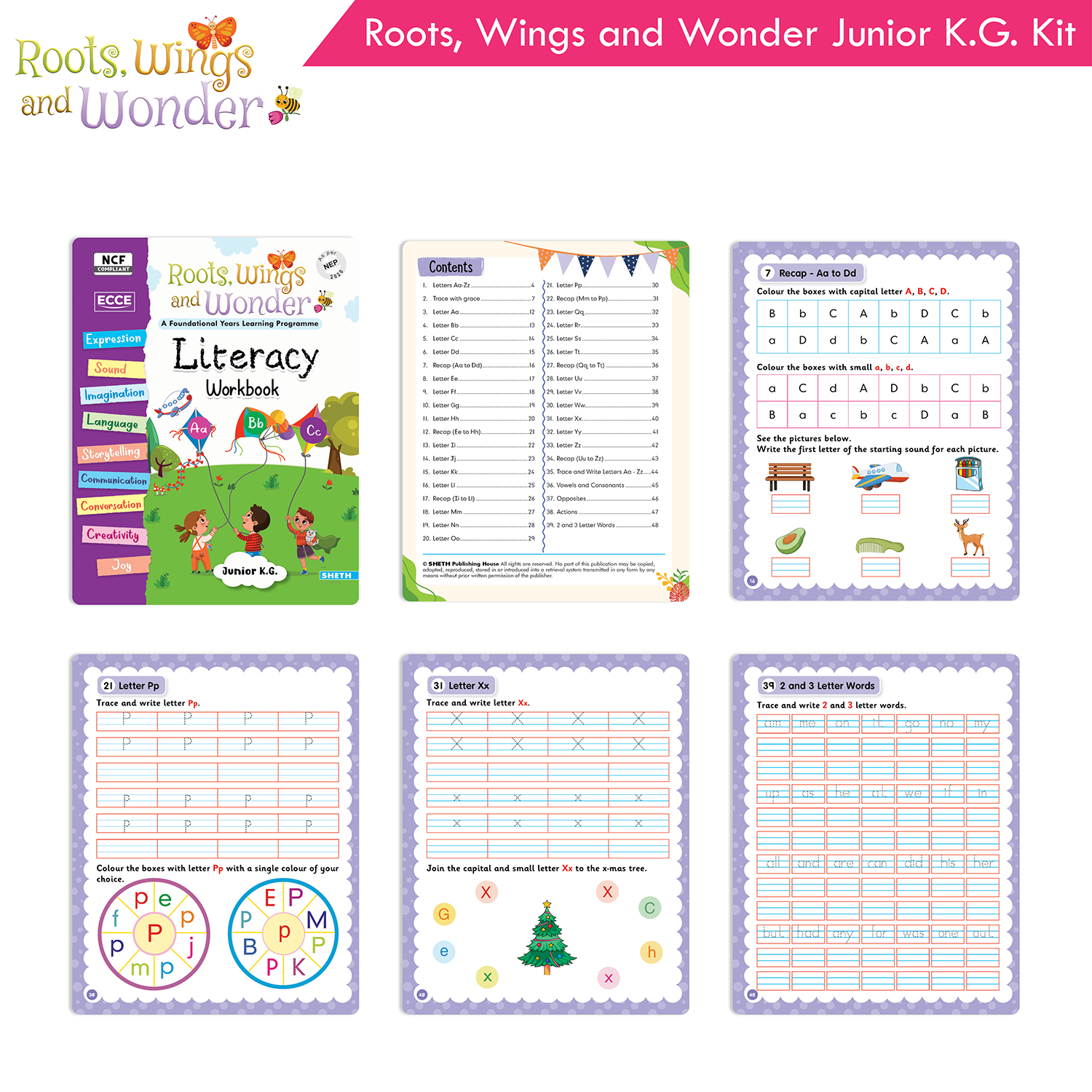 Roots, Wings and Wonder - Foundational Learning Junior KG Kit (NEP 2020 Aligned) - Image 2