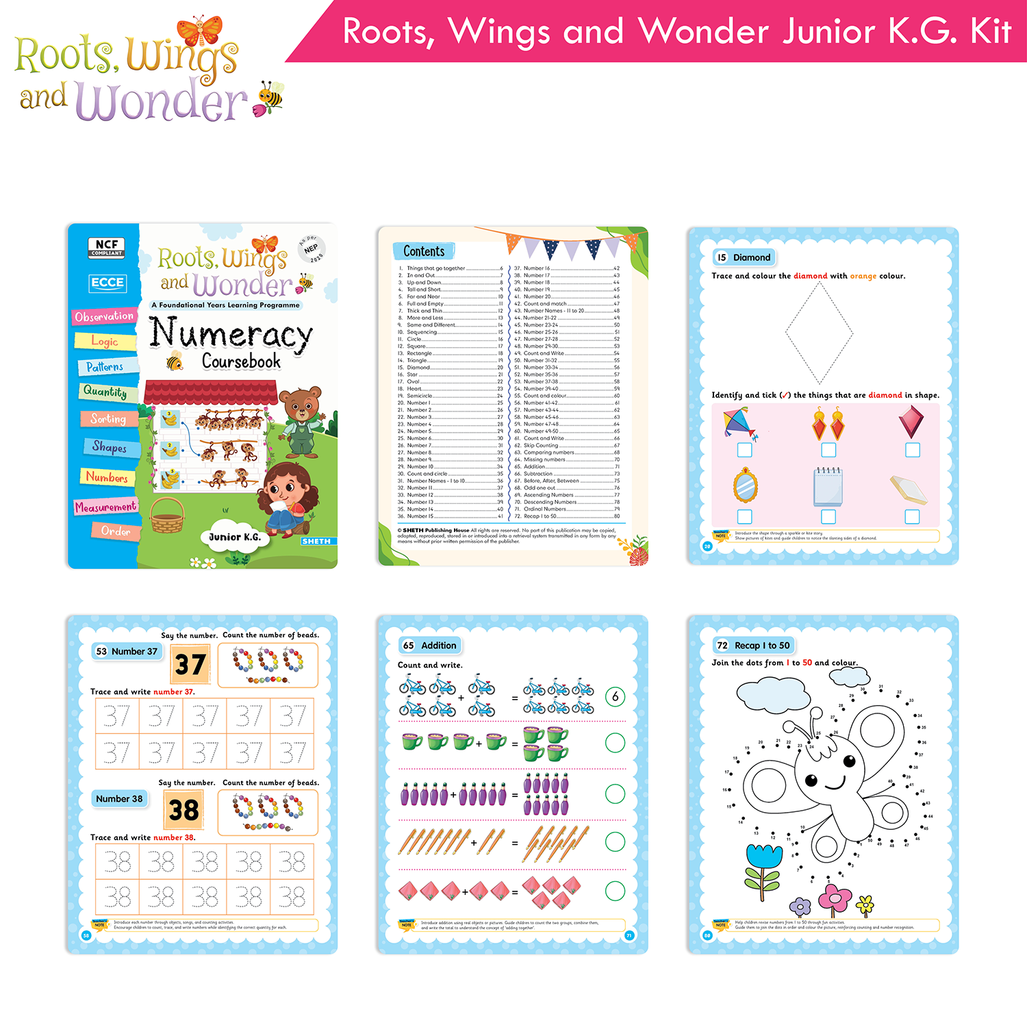 Roots, Wings and Wonder - Foundational Learning Junior KG Kit (NEP 2020 Aligned) - Image 3