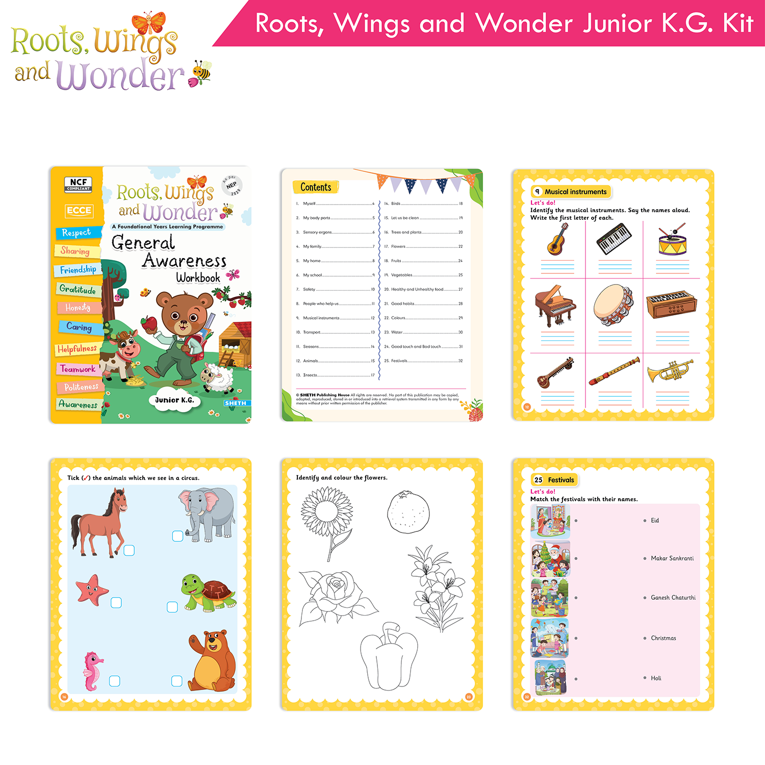 Roots, Wings and Wonder - Foundational Learning Junior KG Kit (NEP 2020 Aligned) - Image 6