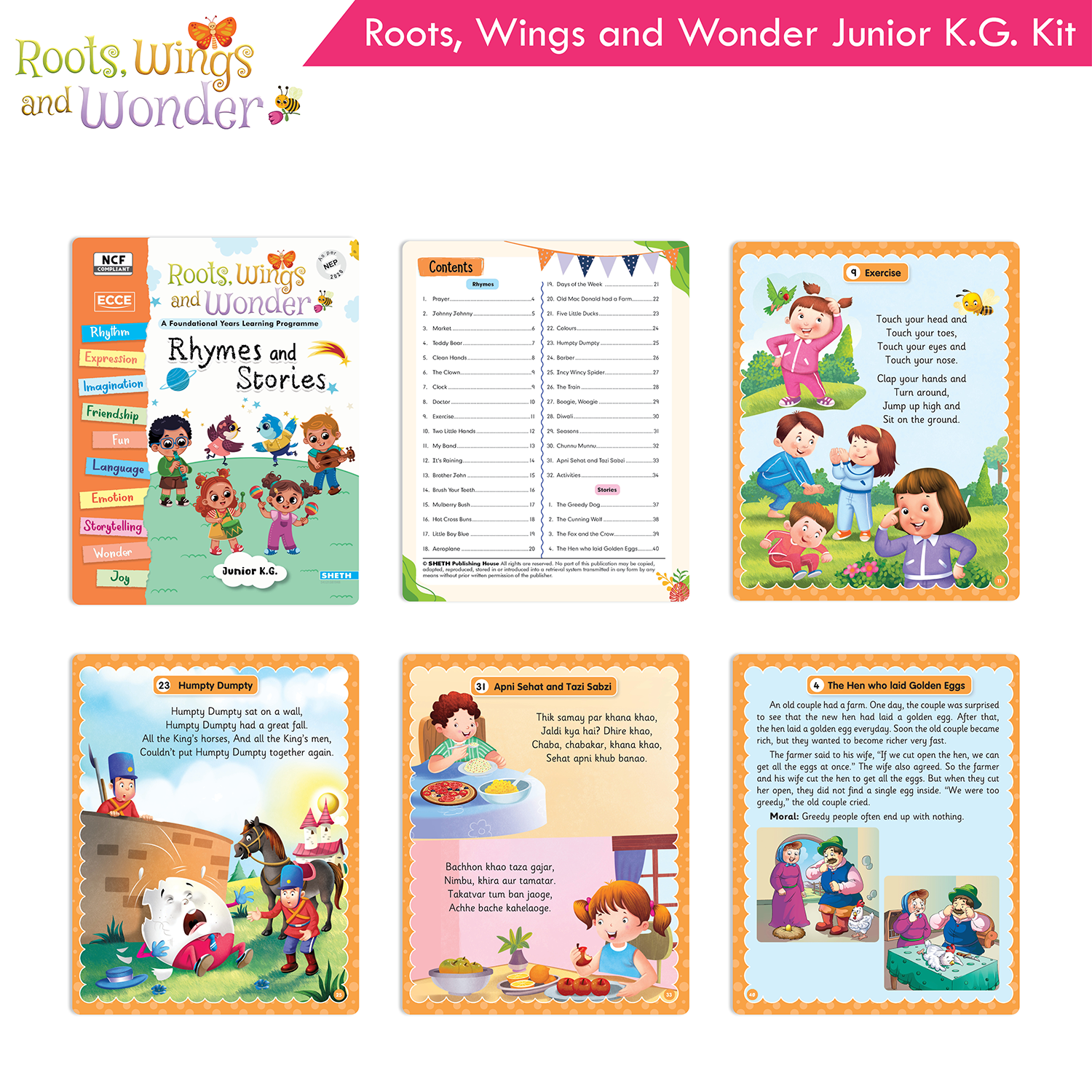 Roots, Wings and Wonder - Foundational Learning Junior KG Kit (NEP 2020 Aligned) - Image 7