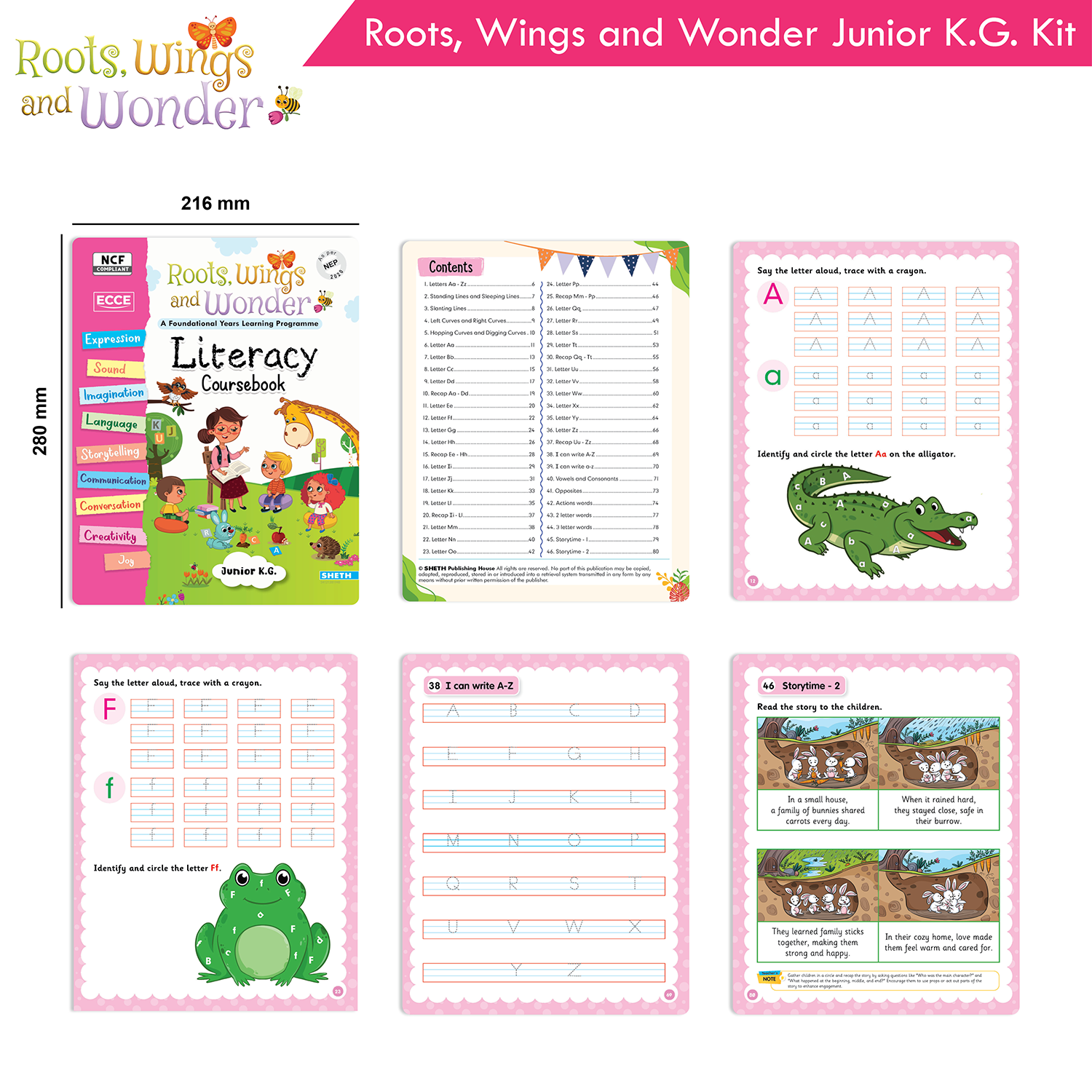 Roots, Wings and Wonder – Foundational Learning Junior KG Kit (NEP 2020 Aligned) - Image 9