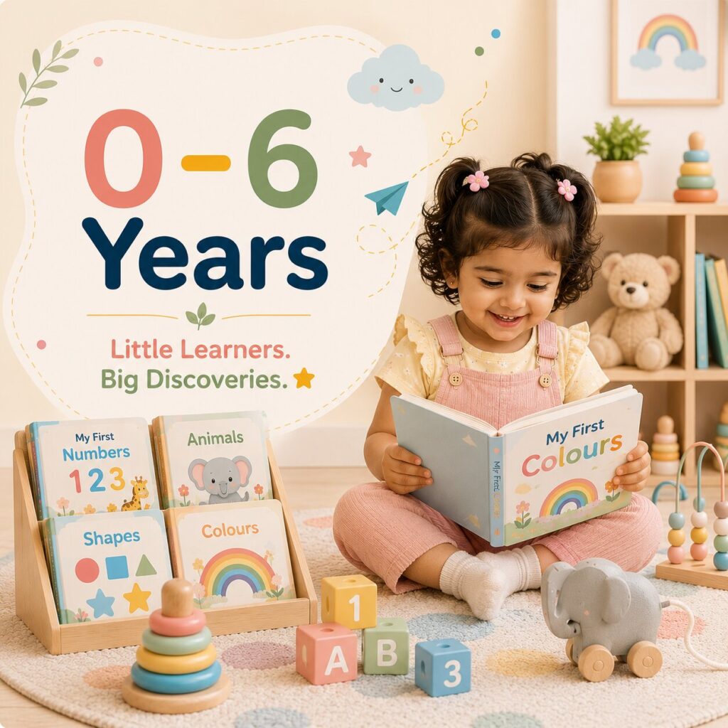 Kids Learning Books for Ages 0-6 Years