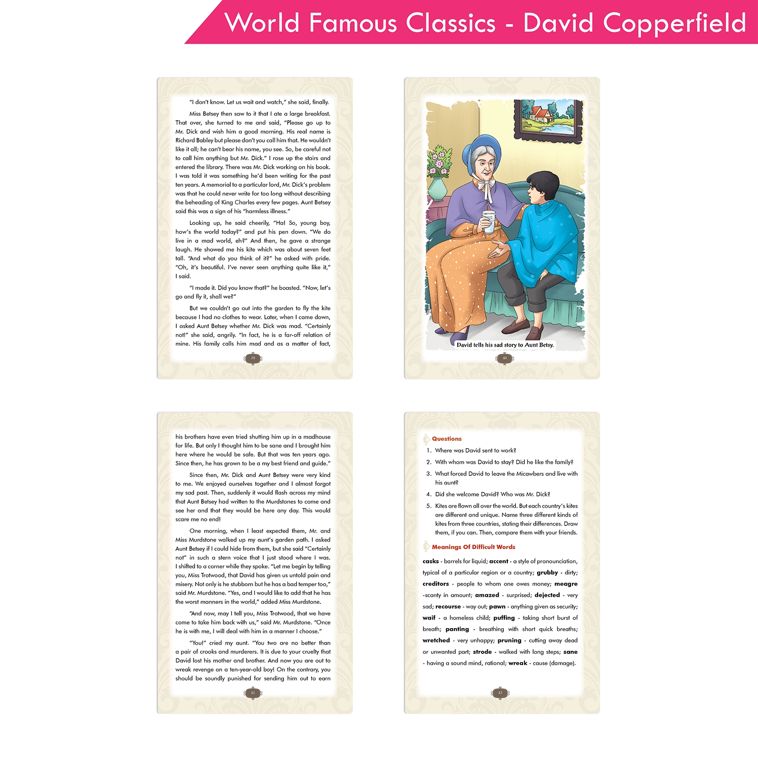 World Famous Classics - David Copperfield Book | Famous English Novel by Charles Dickens for Reading Practice | Story Learning and Colourful Illustrations - Image 7