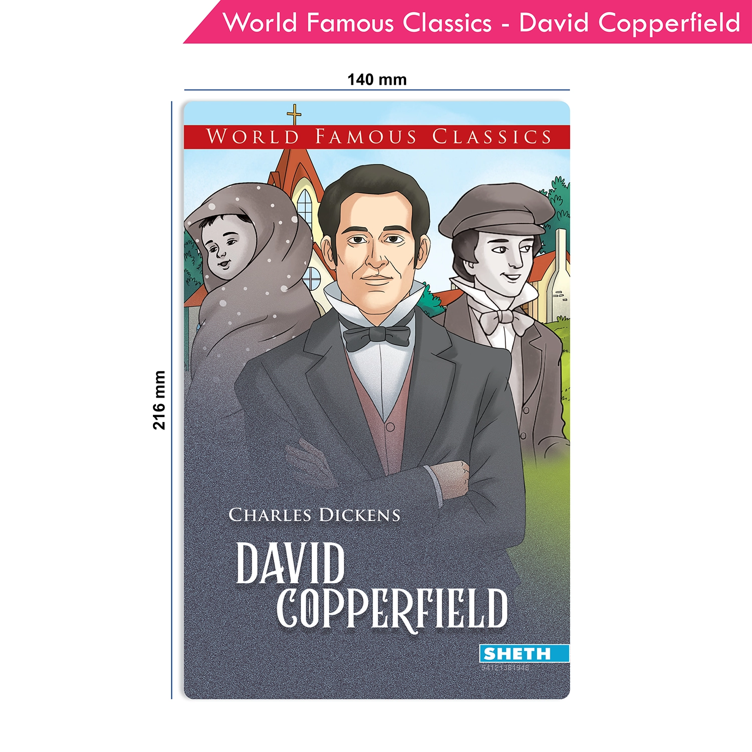 World Famous Classics - David Copperfield Book | Famous English Novel by Charles Dickens for Reading Practice | Story Learning and Colourful Illustrations - Image 9