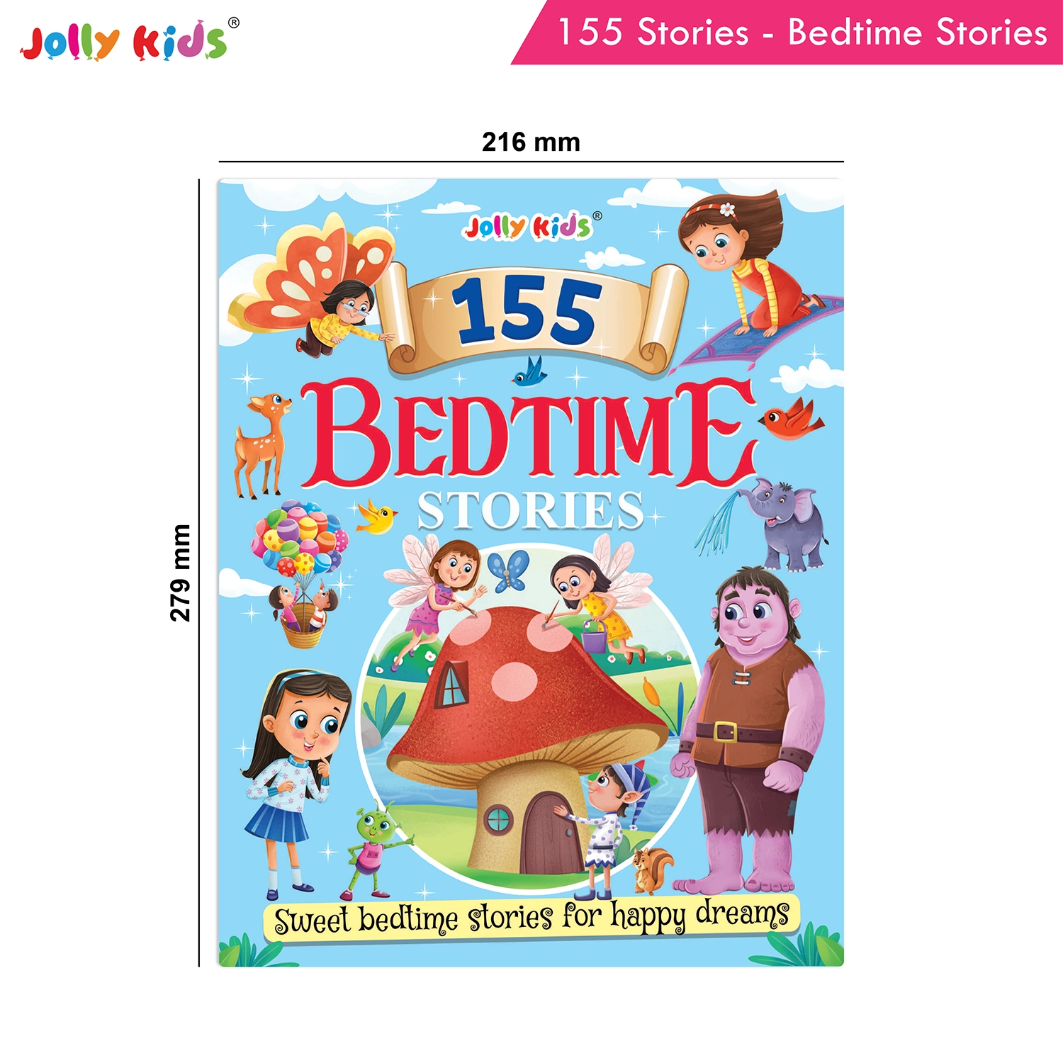 Jolly Kids 155 Bedtime Stories for Kids - Wonderful Short Stories with Morals, Magical Adventures and Heartwarming Read-Aloud Tales for Happy Dreams - Image 9