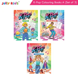 Jolly Kids K-Pop Colouring Books A Set of 3 - Cuties, Dancing Stars, Fashion Diva