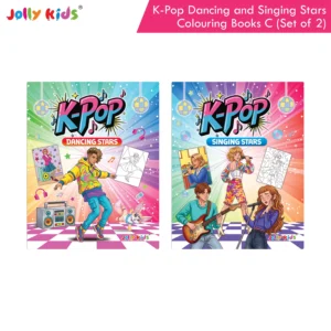 Jolly Kids K-Pop Colouring Books C Set of 2 - Dancing and Singing Stars