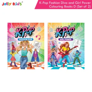 Jolly Kids K-Pop Colouring Books D Set of 2 - Fashion Diva and Girl Power