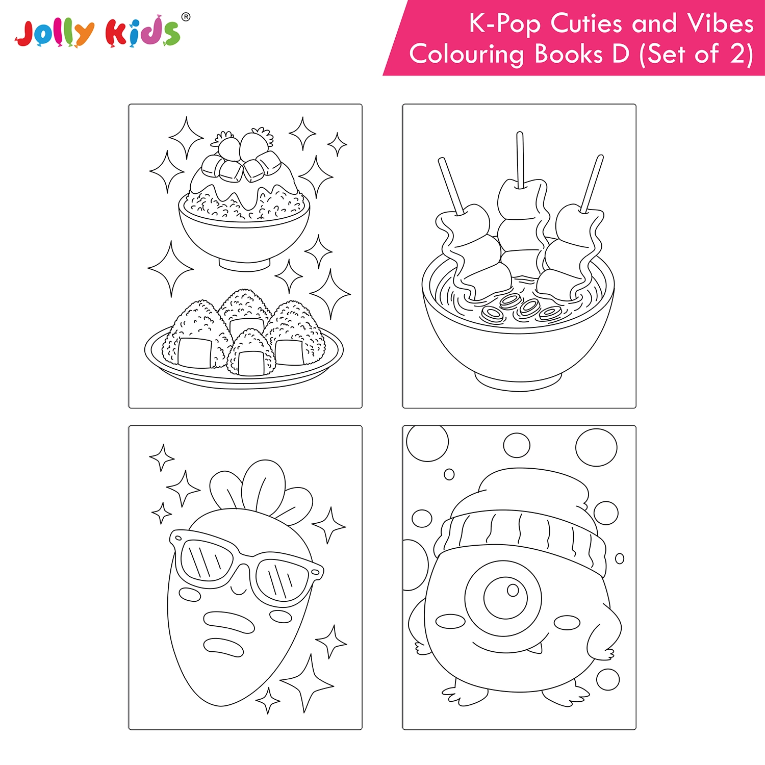 Jolly Kids K-Pop Colouring Books E Set of 2 - Cuties and Vibes - Image 4