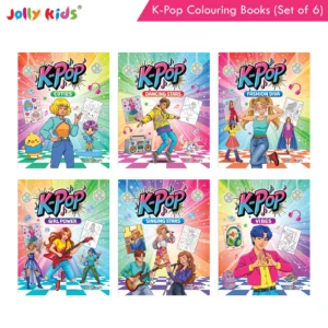 Jolly Kids K-Pop Colouring Books (Set of 6) - Cuties, Dancing Stars, Fashion Diva, Girl Power, Singing Stars, Vibes