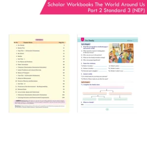 Scholar Workbooks Environmental Studies (EVS) The World Around Us Part 2 Standard 3 (NEP 2020 and SCF-FS 2024)