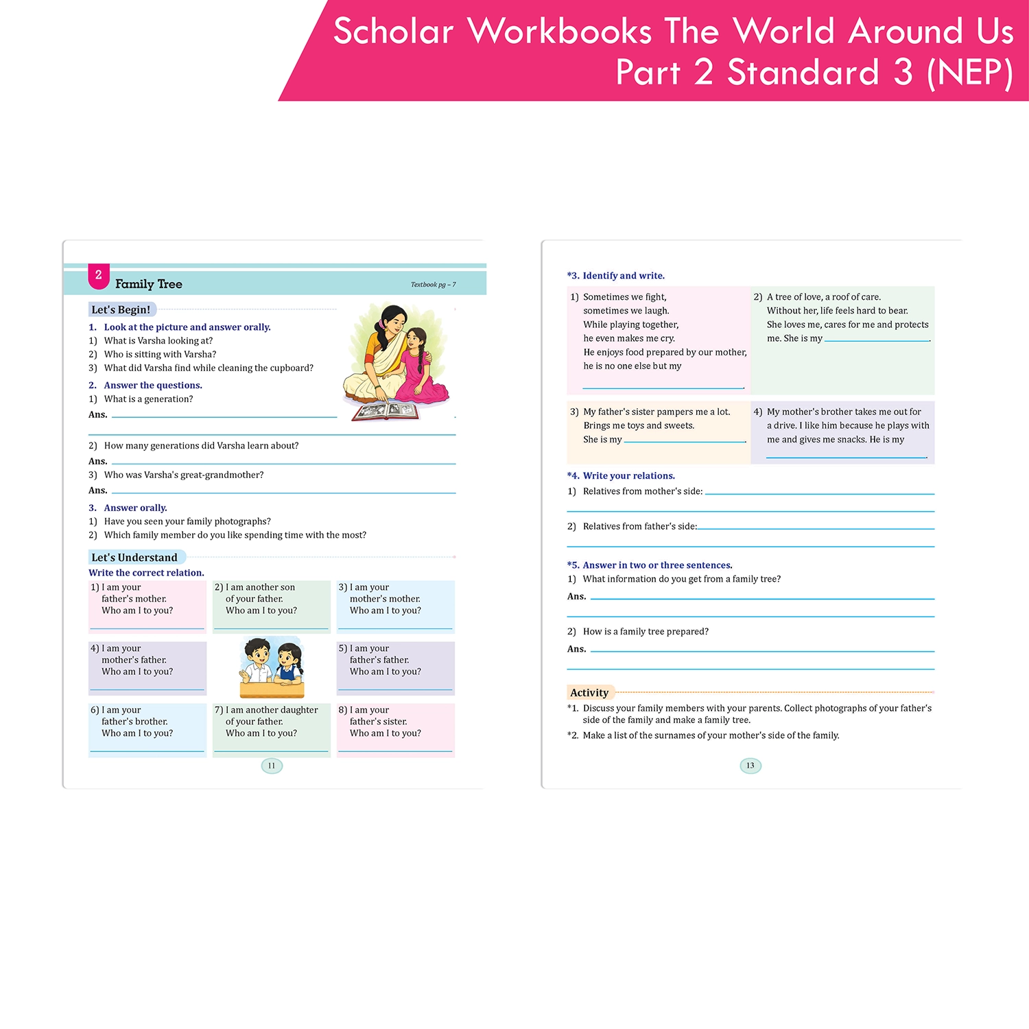 Scholar Workbooks Environmental Studies (EVS) The World Around Us Part 2 Standard 3 (NEP 2020 and SCF-FS 2024) - Image 5