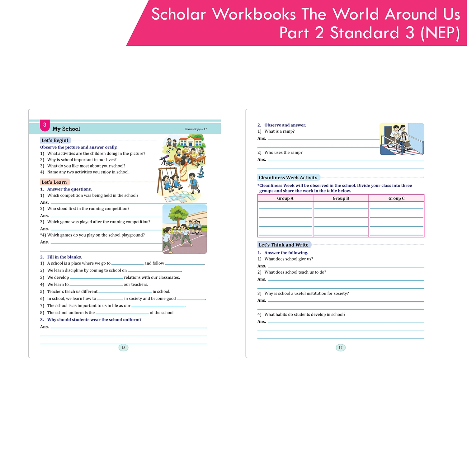 Scholar Workbooks Environmental Studies (EVS) The World Around Us Part 2 Standard 3 (NEP 2020 and SCF-FS 2024) - Image 4