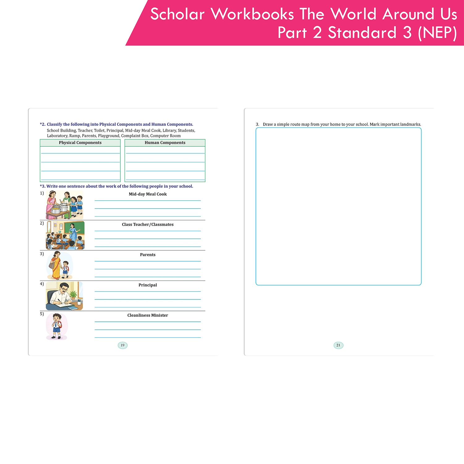 Scholar Workbooks Environmental Studies (EVS) The World Around Us Part 2 Standard 3 (NEP 2020 and SCF-FS 2024) - Image 6