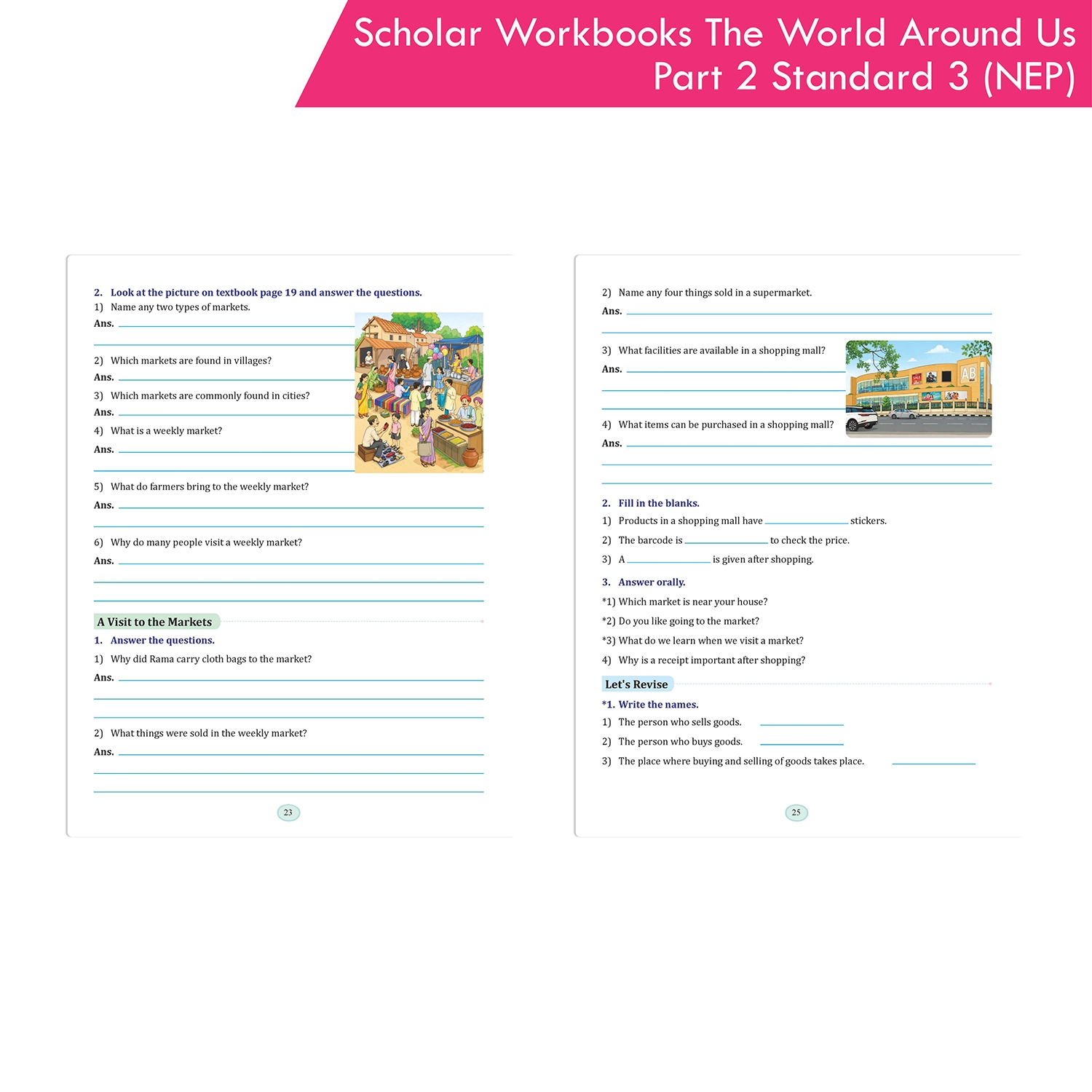 Scholar Workbooks Environmental Studies (EVS) The World Around Us Part 2 Standard 3 (NEP 2020 and SCF-FS 2024) - Image 7