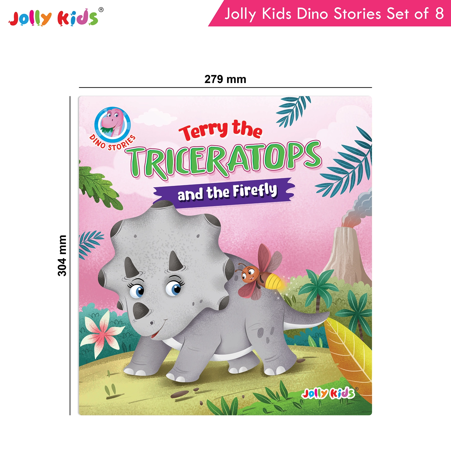 Jolly Kids Dinosaur Story Books Set for Kids (Set of 8) | Colourful Dino Stories with Moral Tales, Fun Adventures, Friendship and Illustrated Characters - Image 9